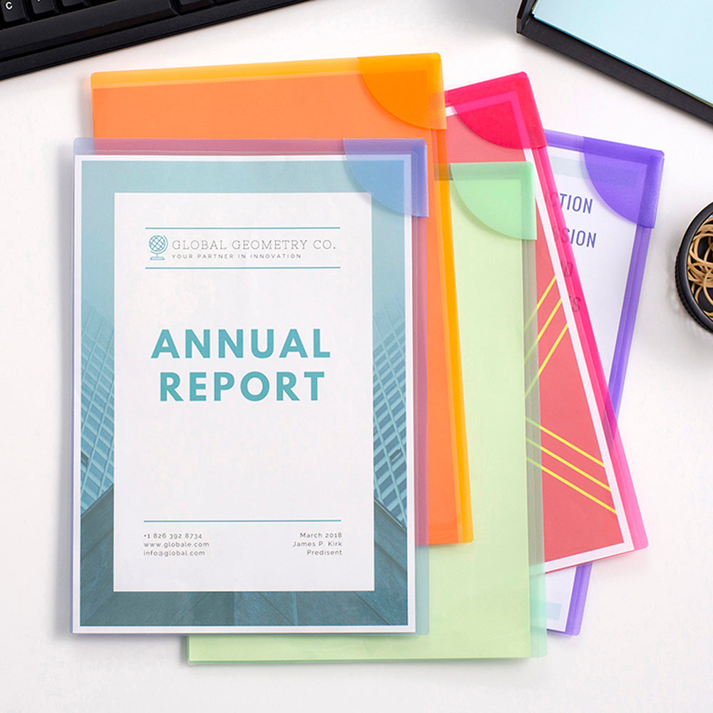 Avery Colour Lock Files A4 Assorted Pack 5 - Cafe Supply