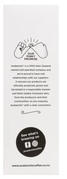 Avalanche Vanilla Latte Coffee Sticks 10 x 16g - Cafe Supply