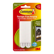 Command Picture Hanging Strips 17206 Large White, Pack of 4 Sets
