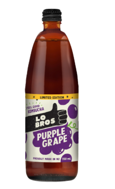 Lo Bros Purple Grape Kombucha 750ml