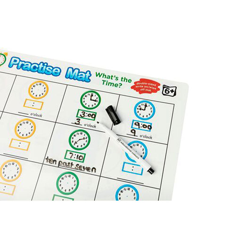 LCBF Practice Mats What'S The Time - Cafe Supply