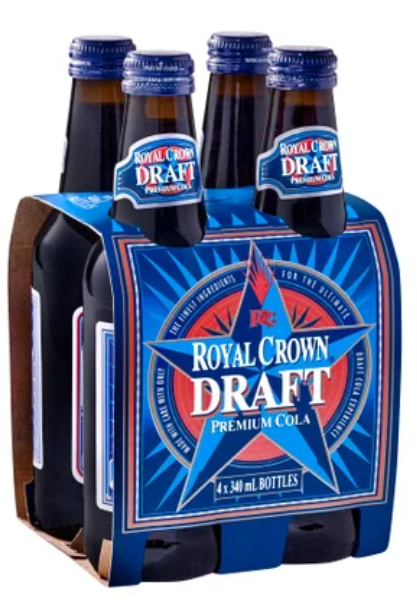 Royal Crown Draft Premium Cola 4 x 340ml