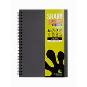 Artgecko Shady Sketchbook A4 80 Pages 40 Sheets 200gsm Black Toned Card - Cafe Supply