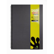 Artgecko Shady Sketchbook A3 80 Pages 40 Sheets 200gsm Black Toned Card - Cafe Supply