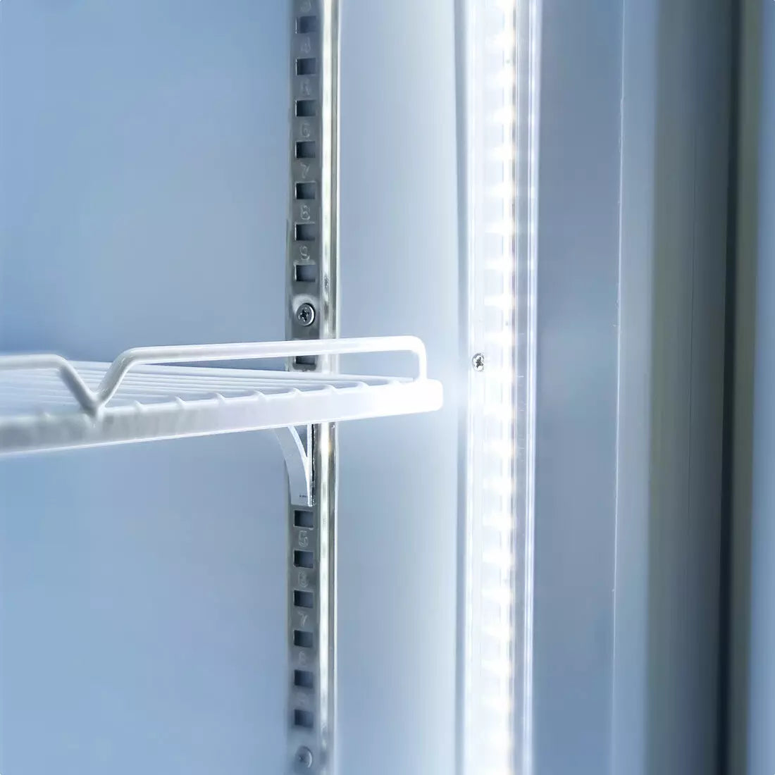 Thermaster Single Glass Door Colourbond Upright Drink Fridge LG-370P