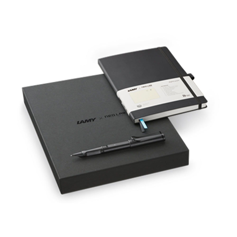 Lamy nCode 744 Safari All Black pen + digital paper set - Cafe Supply