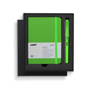 Lamy Notebook Fountain Pen Gift Set A6 Soft Cover Green - Cafe Supply