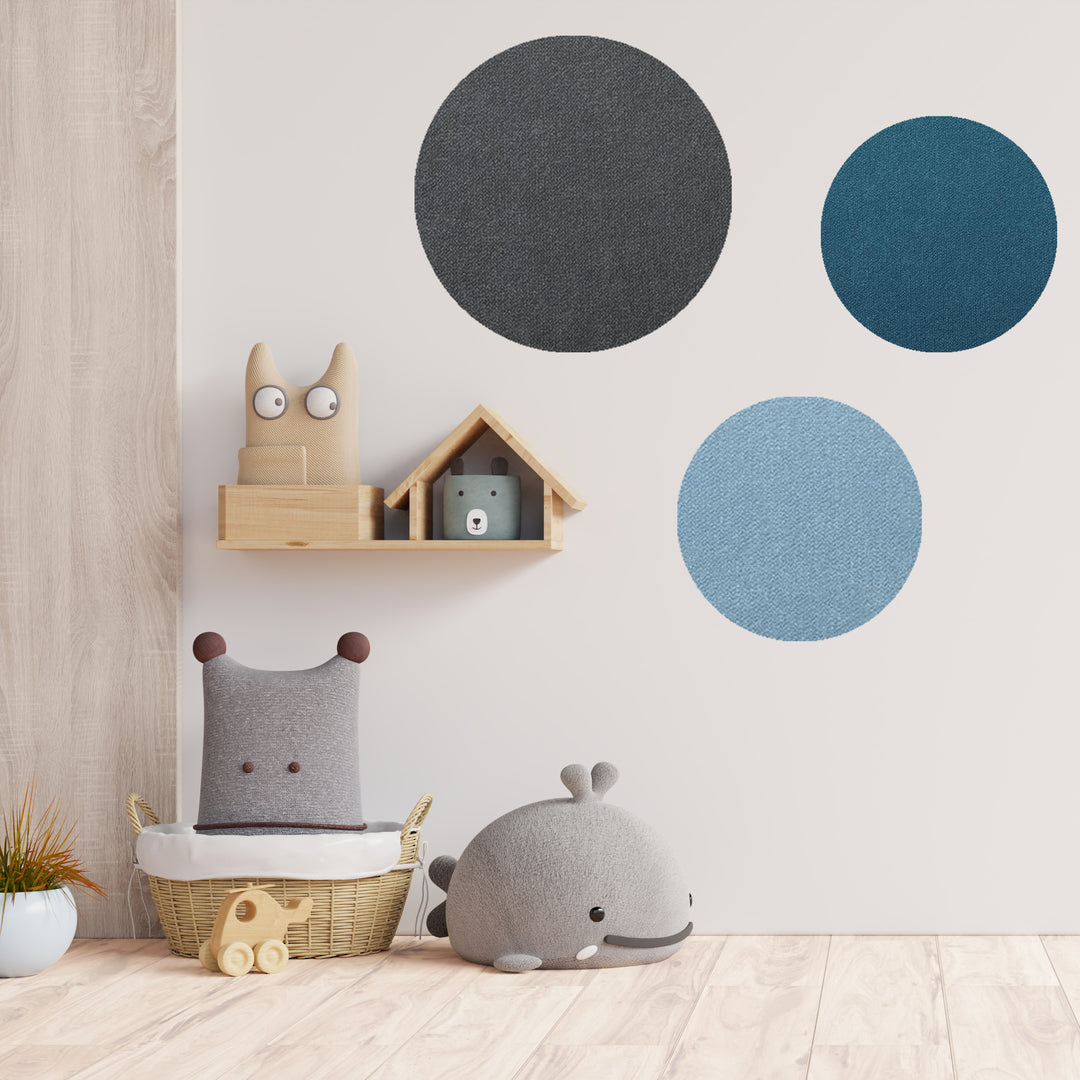 ROUND PINBOARD | Frameless | Premium Fabric