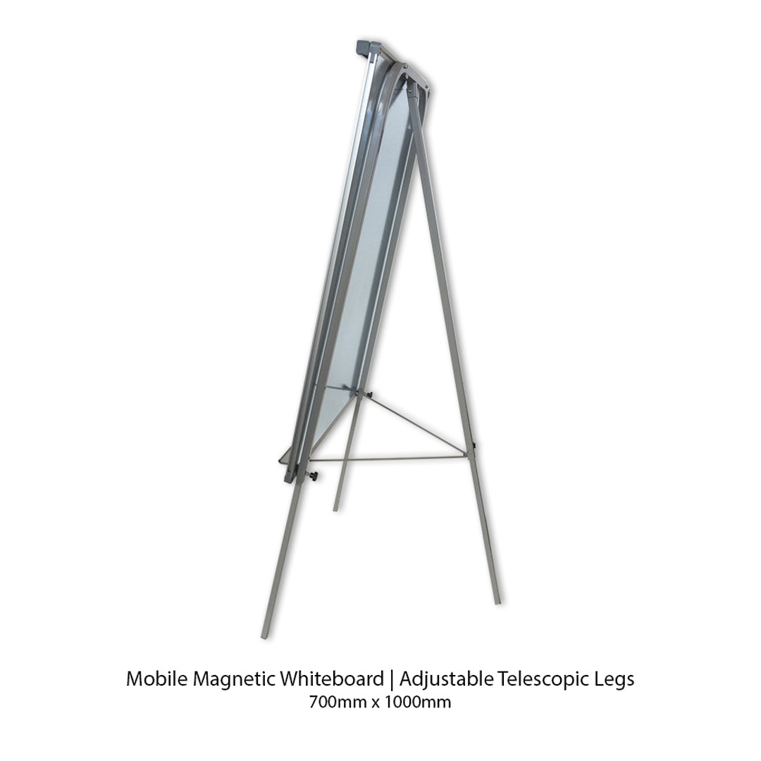 DAMAGED |MAGNETIC WHITEBOARD | with FLIPCHART PAD | Adjustable Telescopic Legs