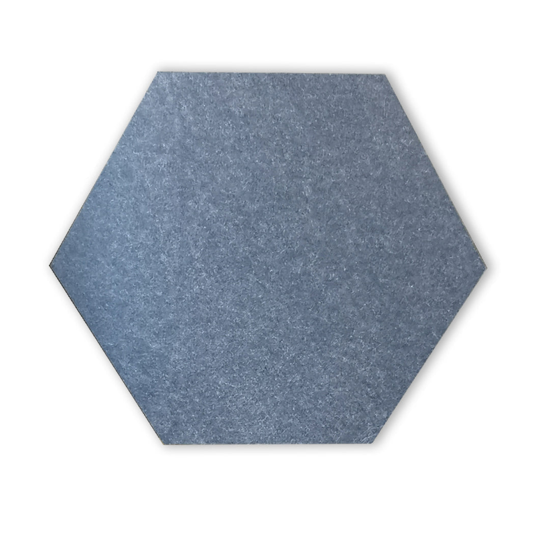 HEXAGON POLYESTER PINBOARD | 600x520mm | Dark Grey | 1pc