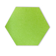 HEXAGON POLYESTER PINBOARD | 600x520mm | Granny Smith | 1pc