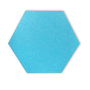 HEXAGON POLYESTER PINBOARD | 600x520mm | Lake Blue | 1pc