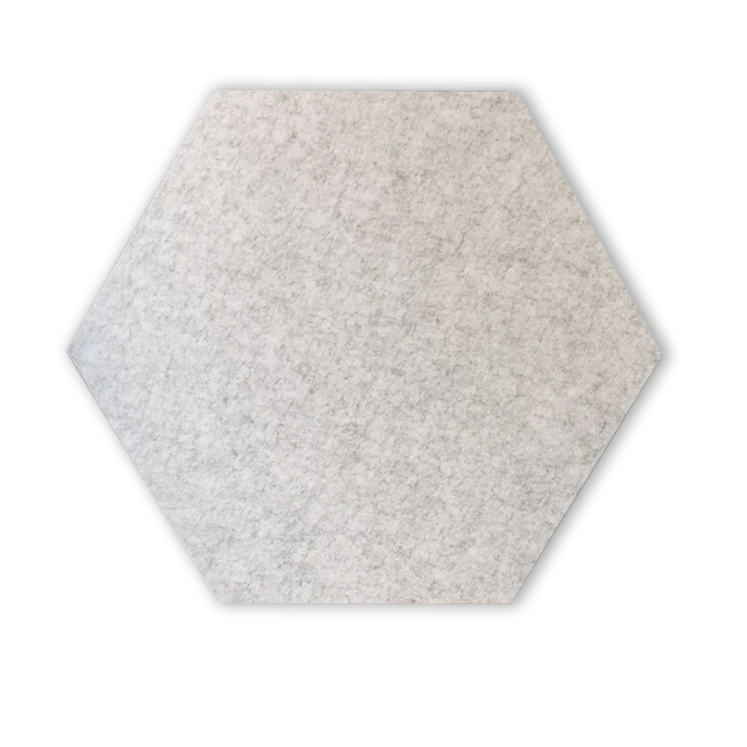 HEXAGON POLYESTER PINBOARD | 600x520mm | Marble | 1pc