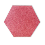 HEXAGON POLYESTER PINBOARD | 600x520mm | Ruby | 1pc