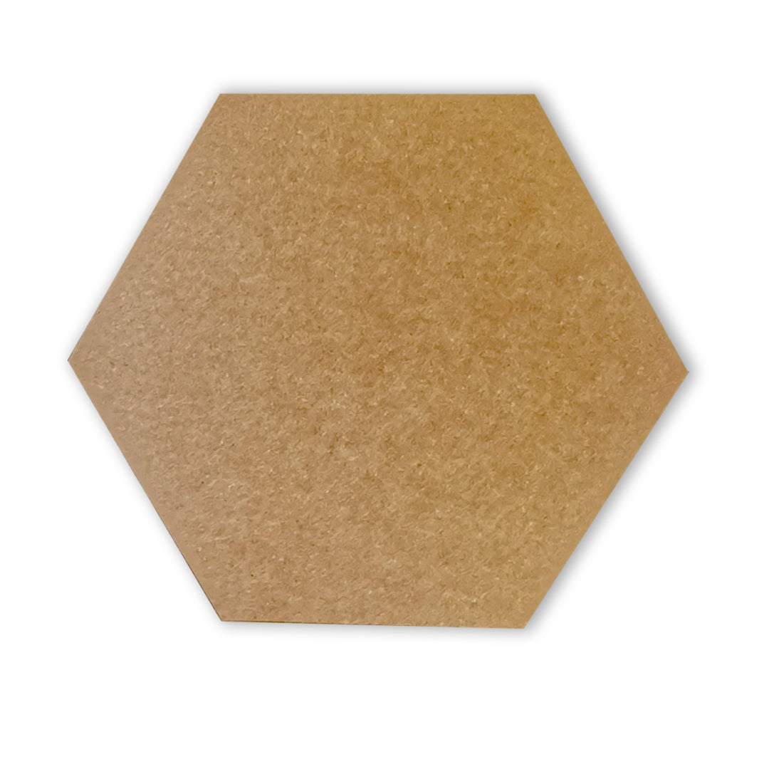 HEXAGON POLYESTER PINBOARD | 600x520mm | Terracotta | 1pc