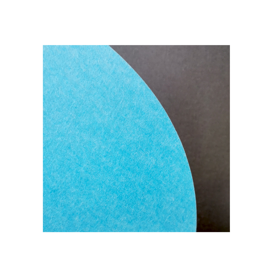 ROUND POLYESTER PINBOARD | 600mm | Lake Blue