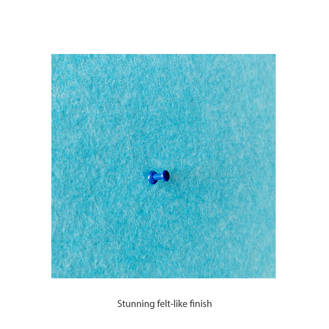 ROUND POLYESTER PINBOARD | 600mm | Lake Blue