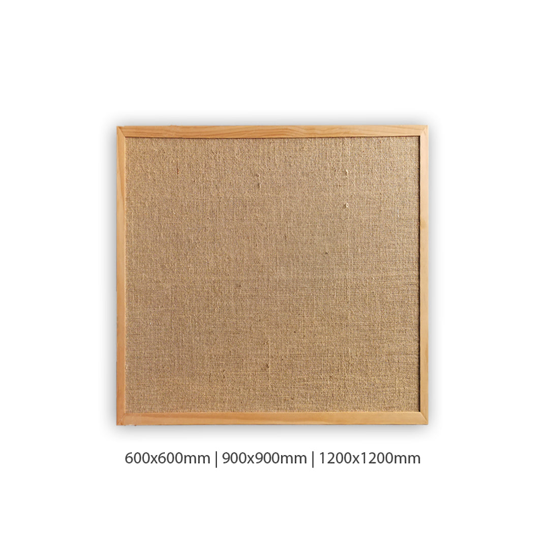 PINBOARD | Wood Frame | Hessian