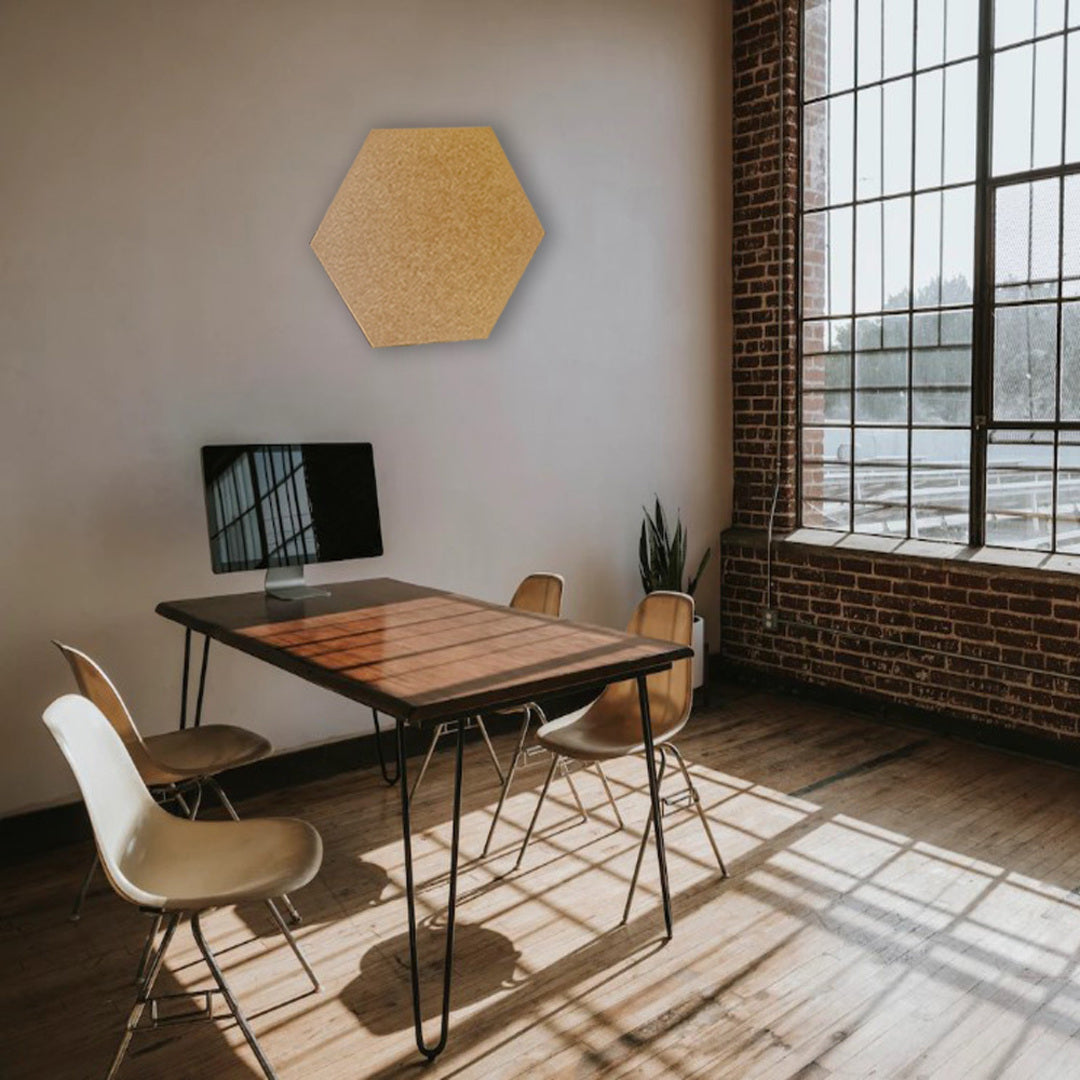 HEXAGON POLYESTER PINBOARD | 600x520mm | Terracotta | 1pc