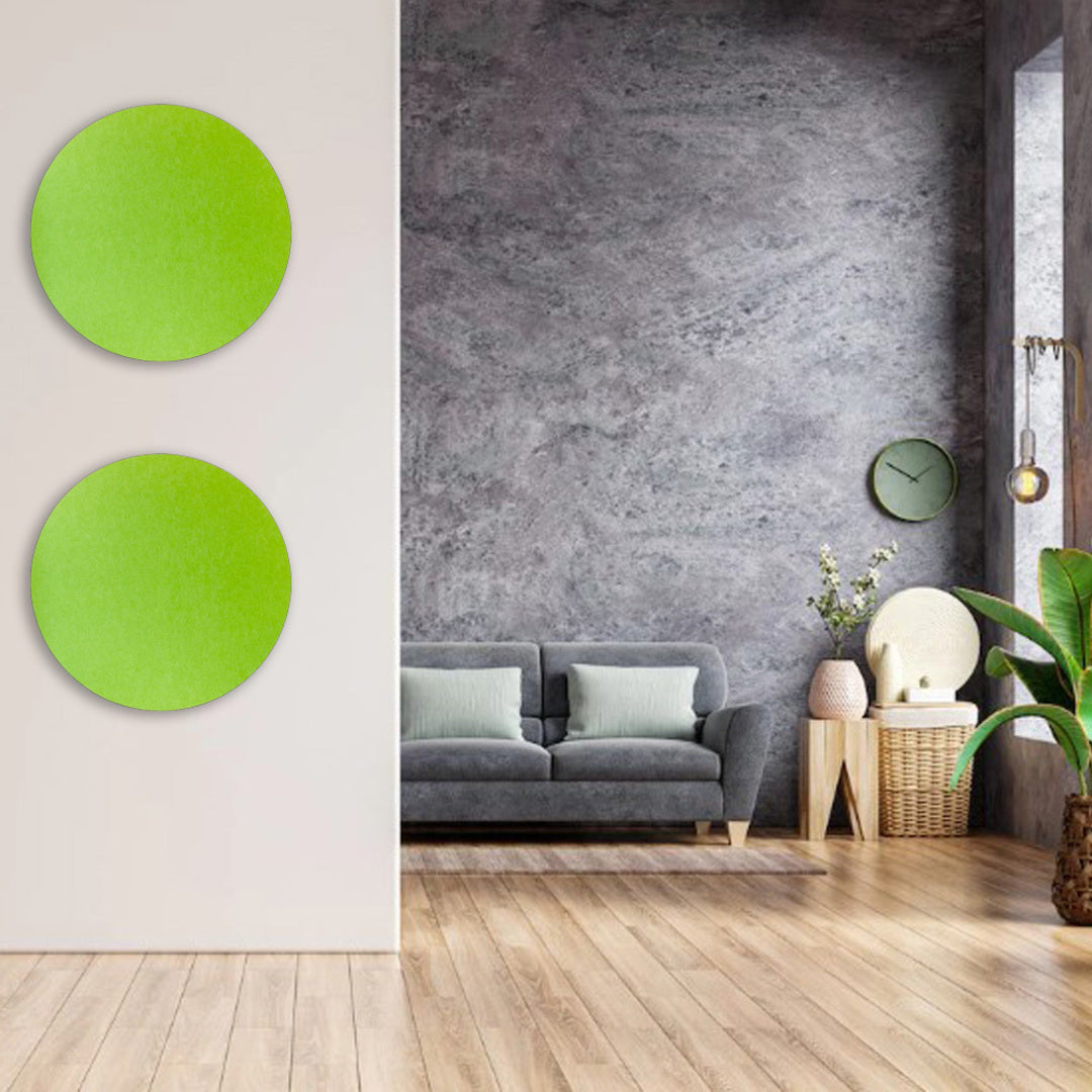 ROUND POLYESTER PINBOARD | 600mm | Granny Smith