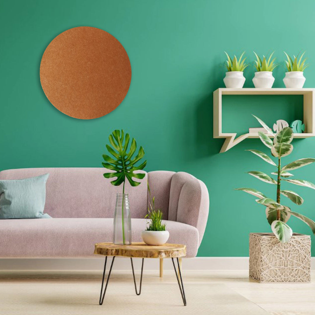 ROUND POLYESTER PINBOARD | 600mm | Terracotta