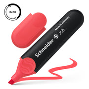 Schneider Highlighter Job Red - Cafe Supply