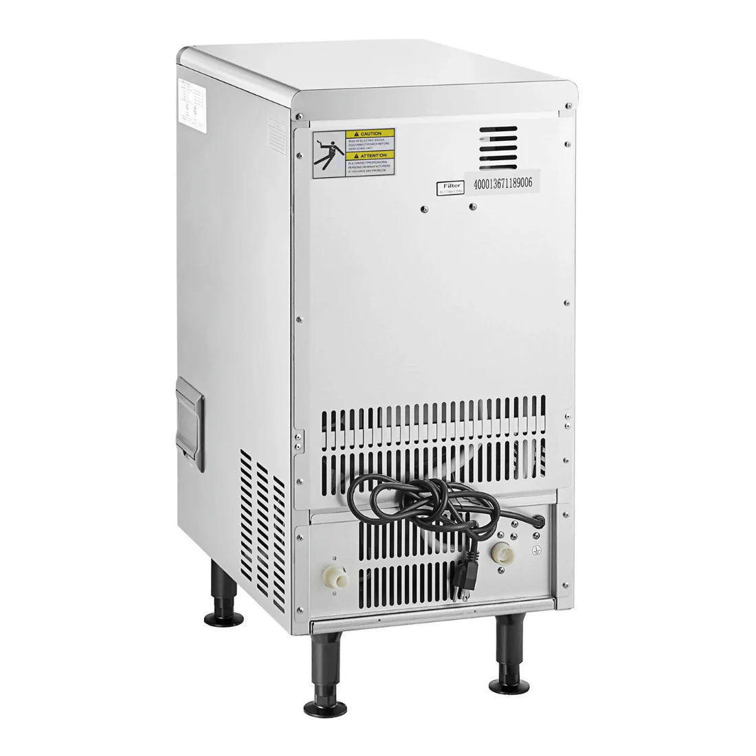 SN-25C Underbench Bullet Ice Maker - 25kg Capacity for High Hardness Ice Production