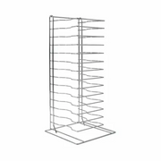 Pizza Pan Rack - Chrome-Plated Steel (11 or 15 Tiers)