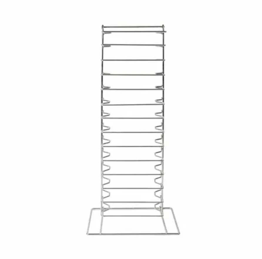 Pizza Pan Rack - Chrome-Plated Steel (11 or 15 Tiers)