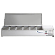 FED-X Salad Bench with Stainless Steel Lid – XVRX1500/380S