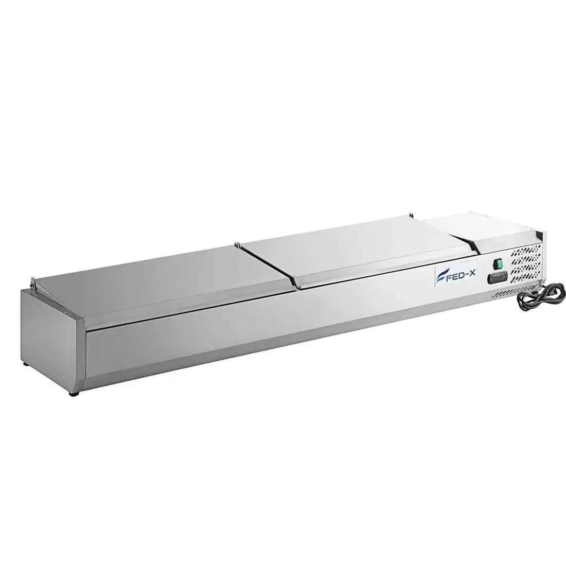FED-X Salad Bench with Stainless Steel Lids – XVRX2000/380S