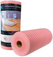 Antibacterial Leaf Wipes - Red, 300mm x 500mm, 90 Sheets, 50gsm (4) Per Box - Cafe Supply