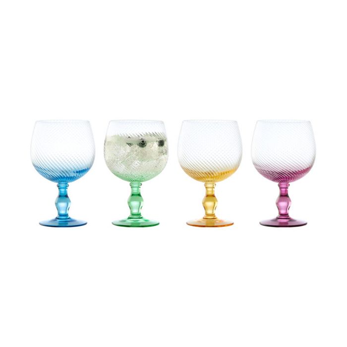 ASD SWIRL GIN GLASSES MIXED SET OF 4 - Cafe Supply