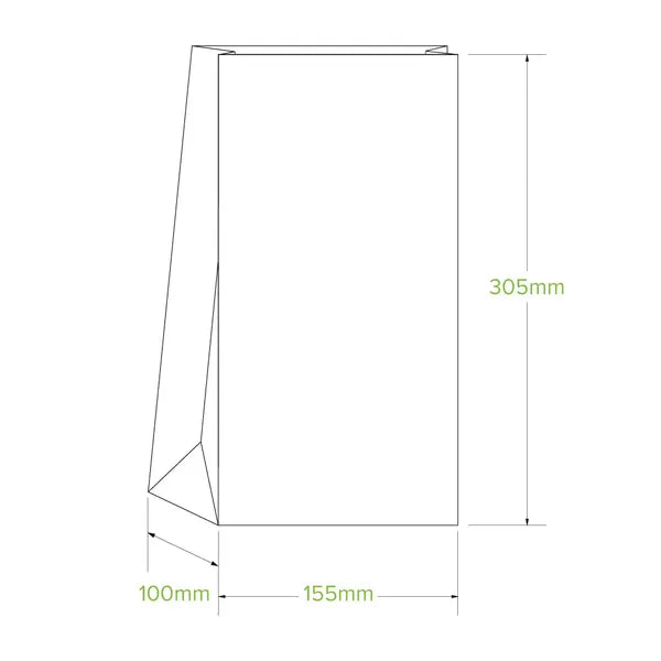 #8 SOS White Paper Bag