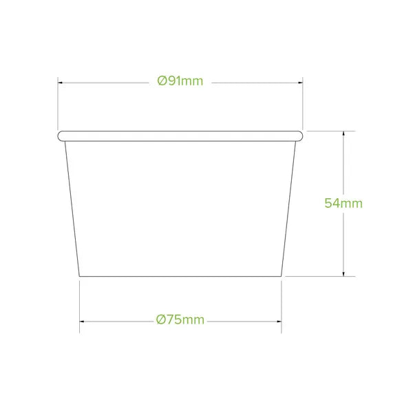 240ml / 8oz Ice Cream BioCup - Cafe Supply