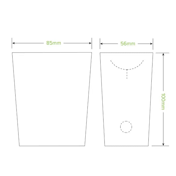 Unlined Small Enclosed BioBoard Chip Box