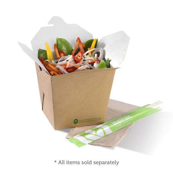 480ml / 16oz BioBoard Noodle Box - Cafe Supply