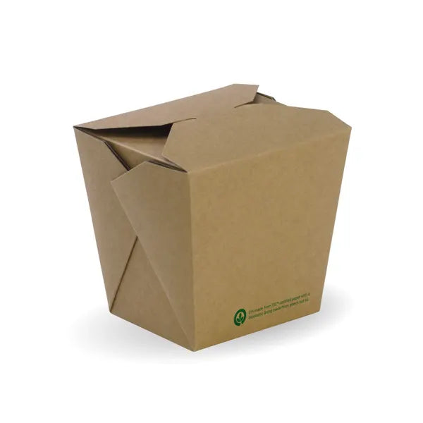 780ml / 26oz BioBoard Noodle Box - Cafe Supply