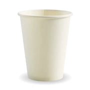 390ml / 12oz (90mm) White Single Wall BioCup - Cafe Supply