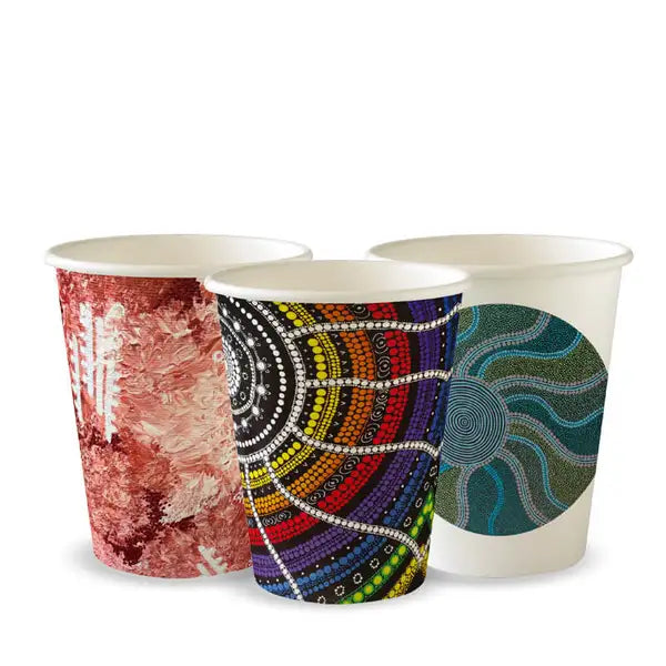 280ml / 8oz (80mm) Indigenous Art Series Single Wall BioCup