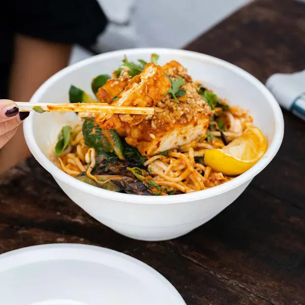 1,420ml / 48oz White Plant Fibre BioBowl