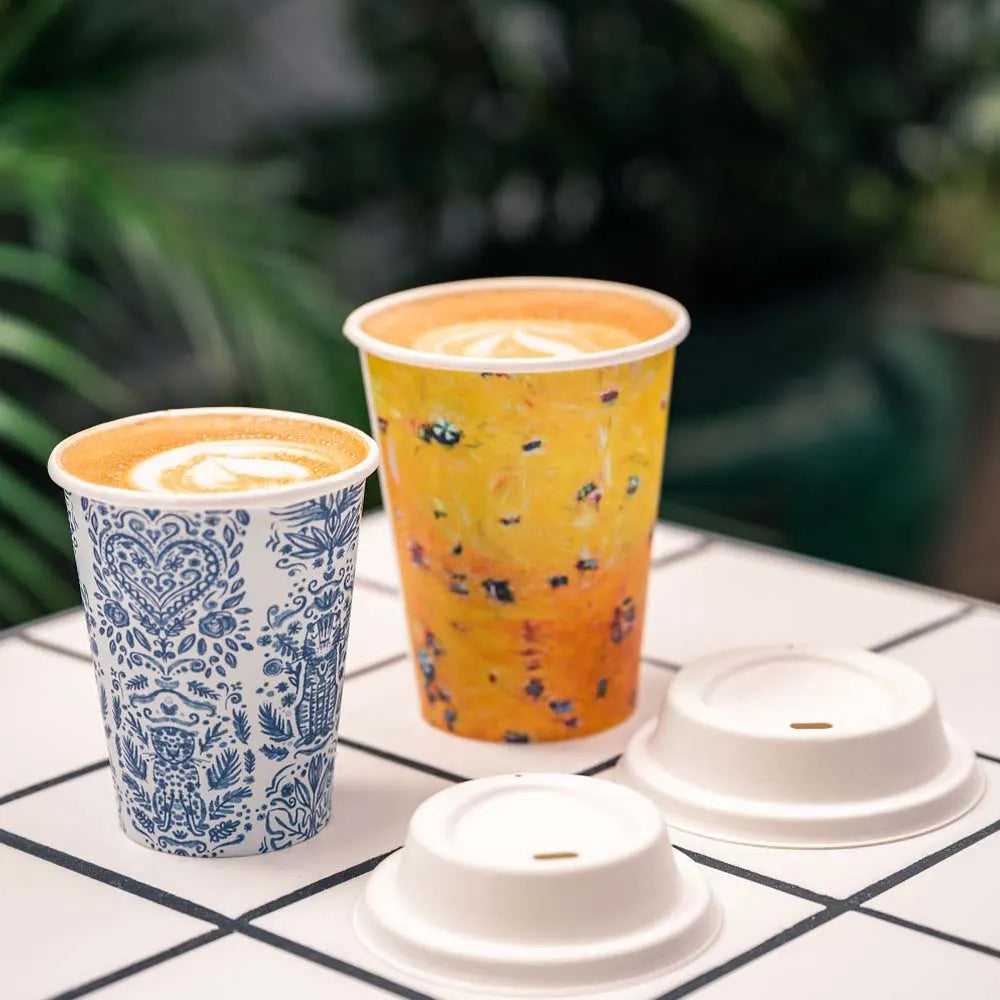 350ml / 12oz (80mm) Art Series Single Wall BioCup - Cafe Supply