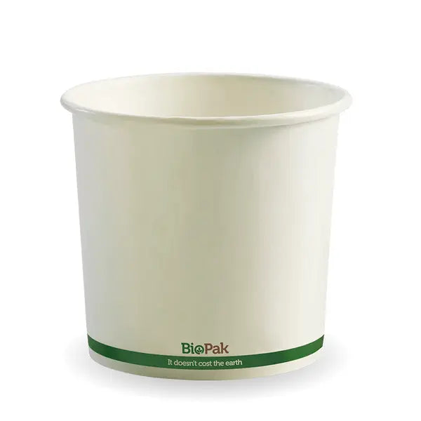 740ml / 24oz White BioBowl - Cafe Supply