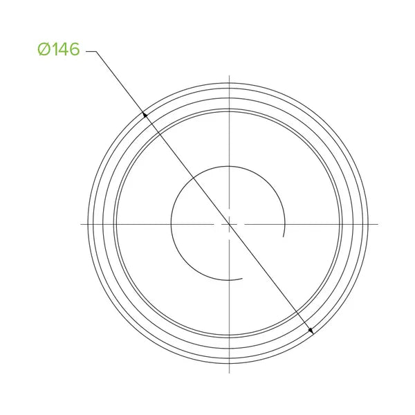 600 & 700ml Clear Wide BioBowl Lid - Cafe Supply