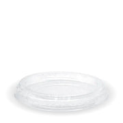 60-280ml Flat Clear BioCup Lid - Cafe Supply