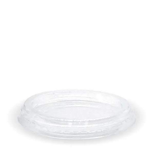 60-280ml Flat Clear BioCup Lid - Cafe Supply