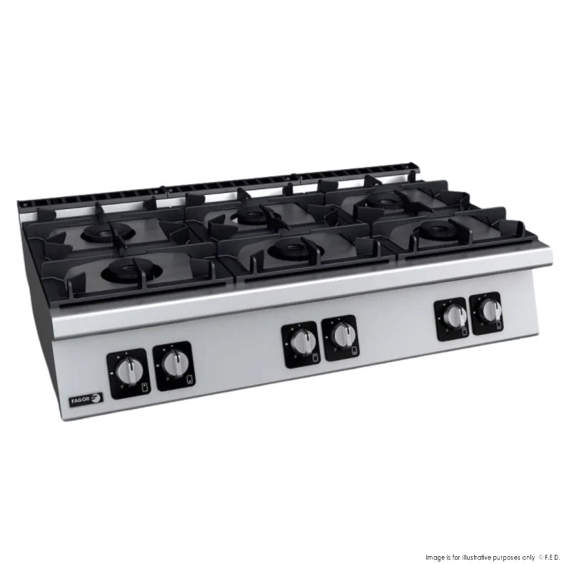 Bench Top 6 Gas Burners – C-G760H - Cafe Supply