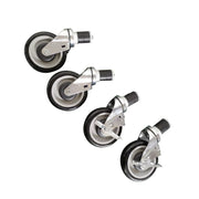 Castor Set for Economic Stainless Steel Benches - Cafe Supply