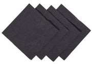 Cocktail Napkins 1/4 Fold - Black, 240mm x 240mm, 2 Ply (2000) Per Box - Cafe Supply