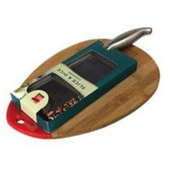 Dexam School Of Wok Cleaver & Bamboo Board Set - Cafe Supply